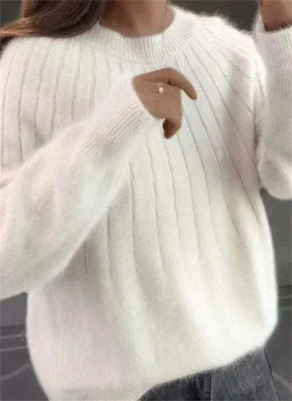 Gabriela | Damen Herbst Moderner Strickpullover
