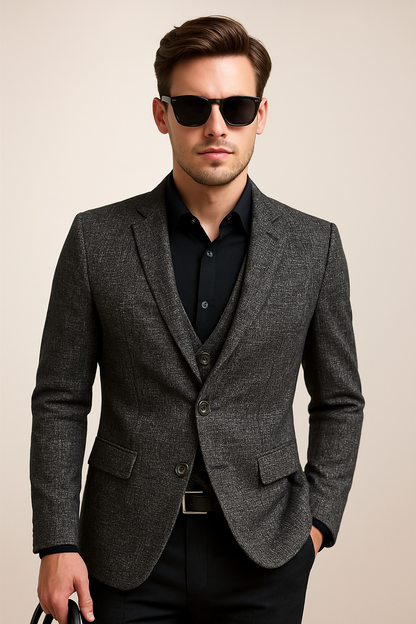 Klaus | Herren Frühling Slim Fit Blazerjacke