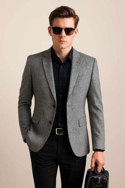 Klaus | Herren Frühling Slim Fit Blazerjacke