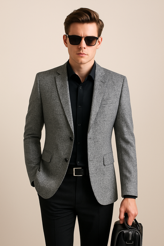 Klaus | Herren Frühling Slim Fit Blazerjacke