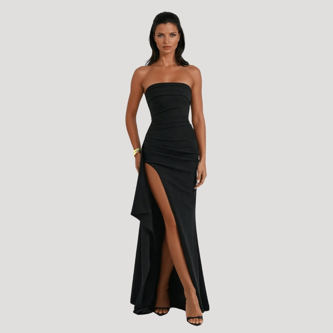 Kerstin | Damen Trägerloses Maxi Kleid für Hochzeitsgäste