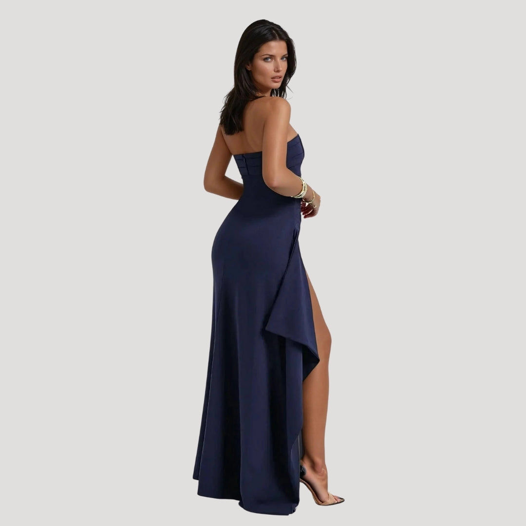 Kerstin | Damen Trägerloses Maxi Kleid für Hochzeitsgäste