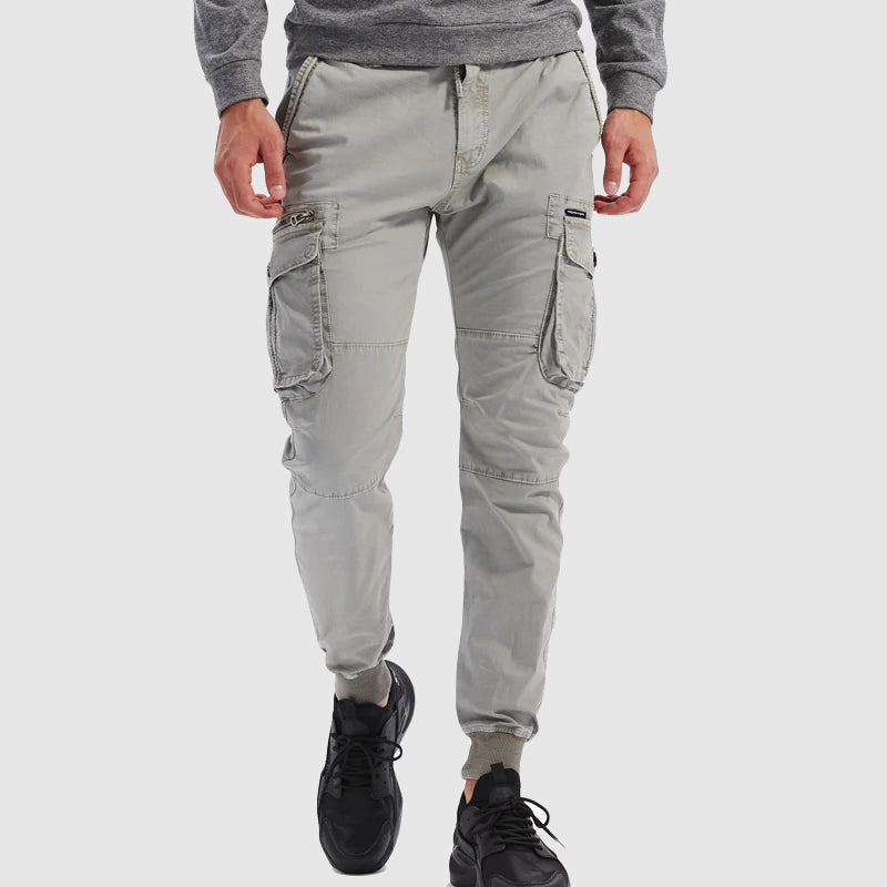 Josef | Herren Frühlings Cargo Joggerhose Mit Taschen