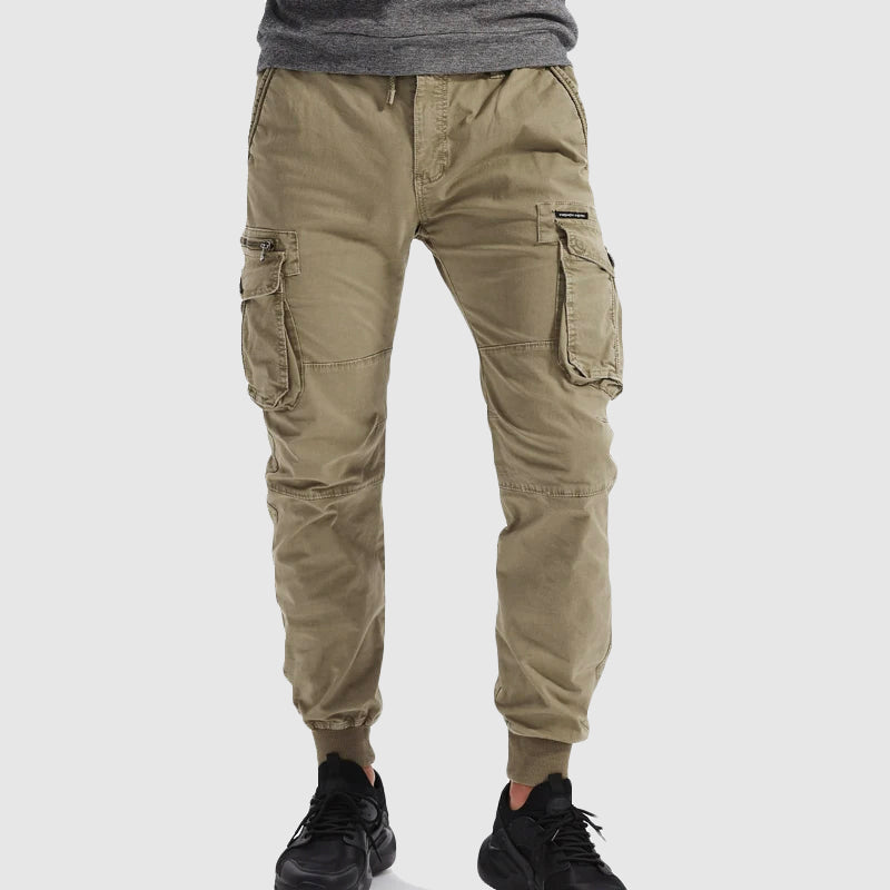 Josef | Herren Frühlings Cargo Joggerhose Mit Taschen