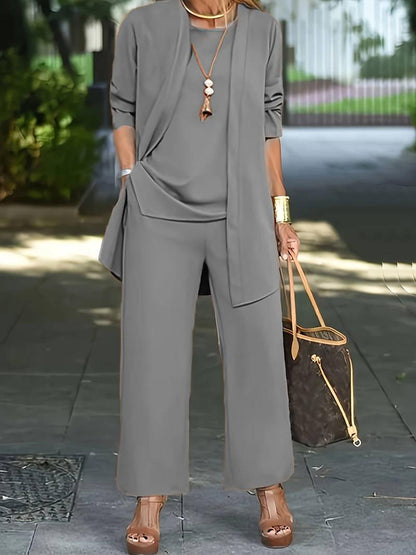 Jessica | Damen Freizeitset mit Langarmshirt und Relaxed Fit