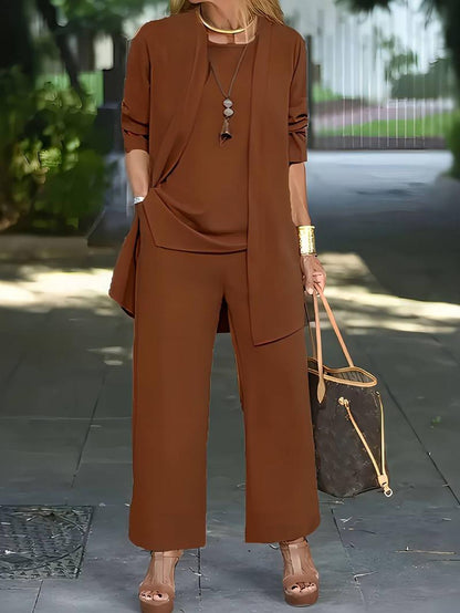 Jessica | Damen Freizeitset mit Langarmshirt und Relaxed Fit