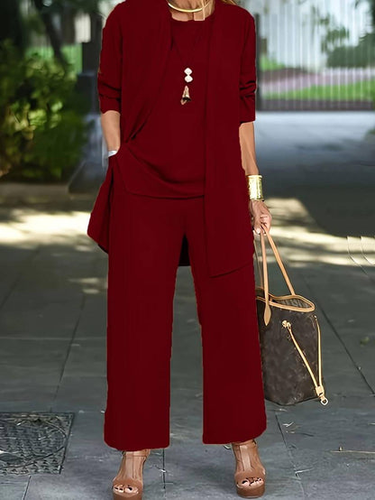 Jessica | Damen Freizeitset mit Langarmshirt und Relaxed Fit