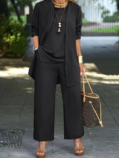 Jessica | Damen Freizeitset mit Langarmshirt und Relaxed Fit