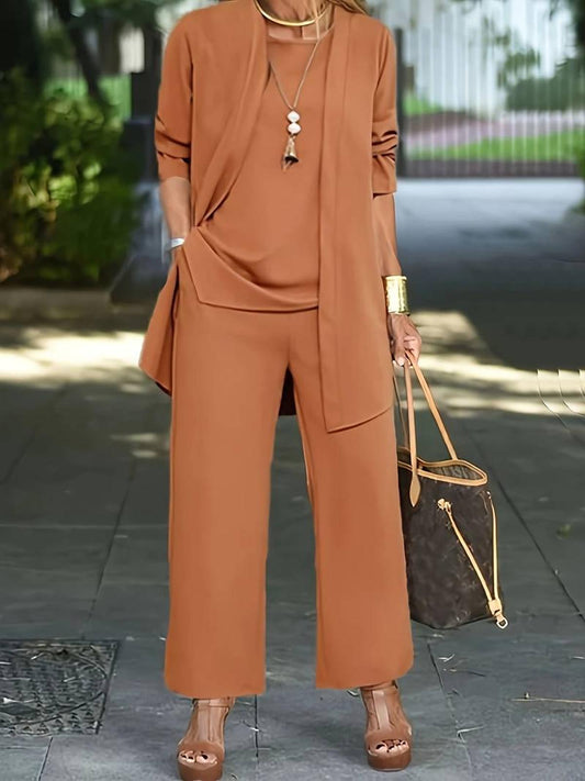 Jessica | Damen Freizeitset mit Langarmshirt und Relaxed Fit