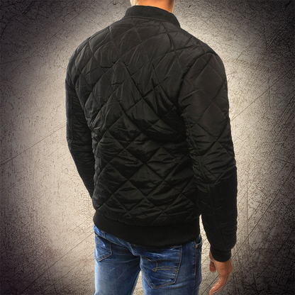 Gunnar | Herren Klassische Gesteppte Jacke mit Durchgehendem Reißverschluss