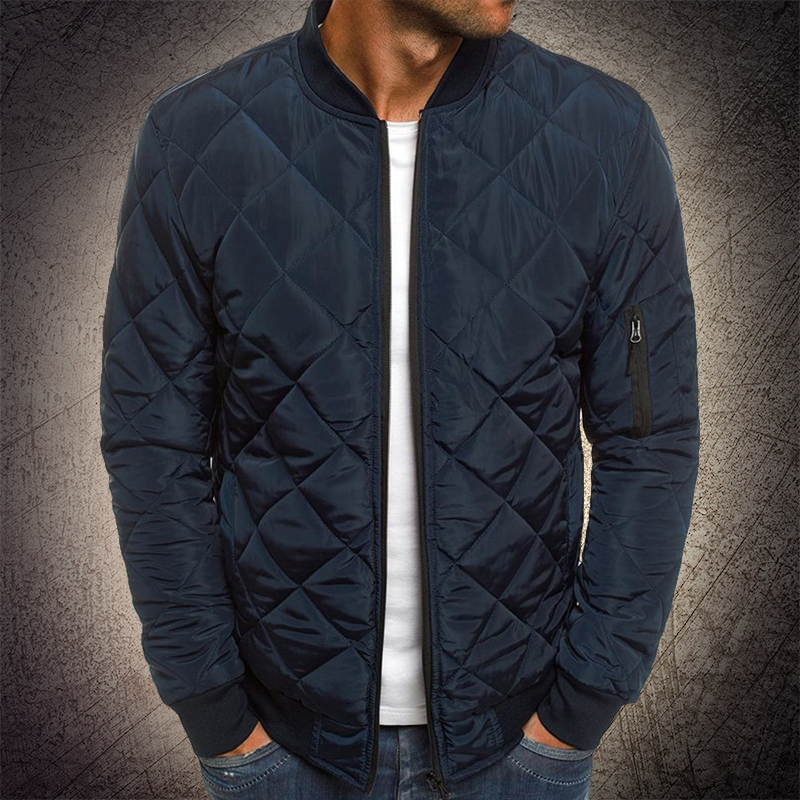 Gunnar | Herren Klassische Gesteppte Jacke mit Durchgehendem Reißverschluss
