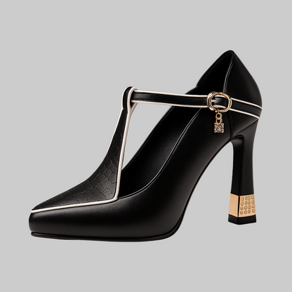 Andrea | Damen Klassische High Heels mit Spitzkappe
