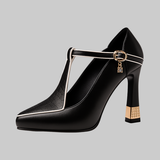 Andrea | Damen Klassische High Heels mit Spitzkappe
