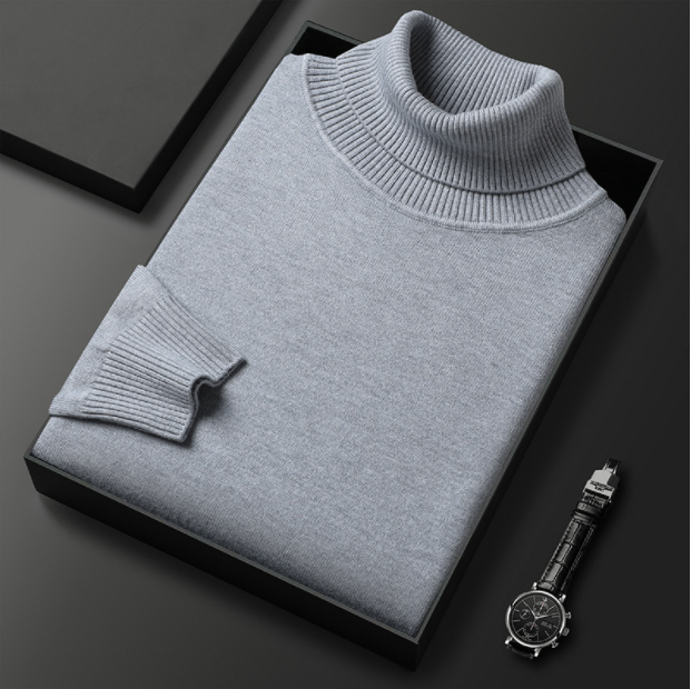 Peter | Herren Lässiger Rollkragenpullover für den Frühling