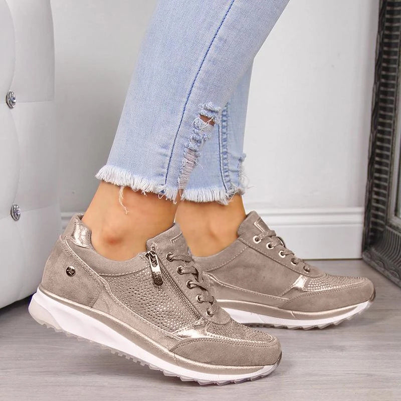 Franziska | Damen-Schnür-Sneaker für Freizeit und Spaziergänge