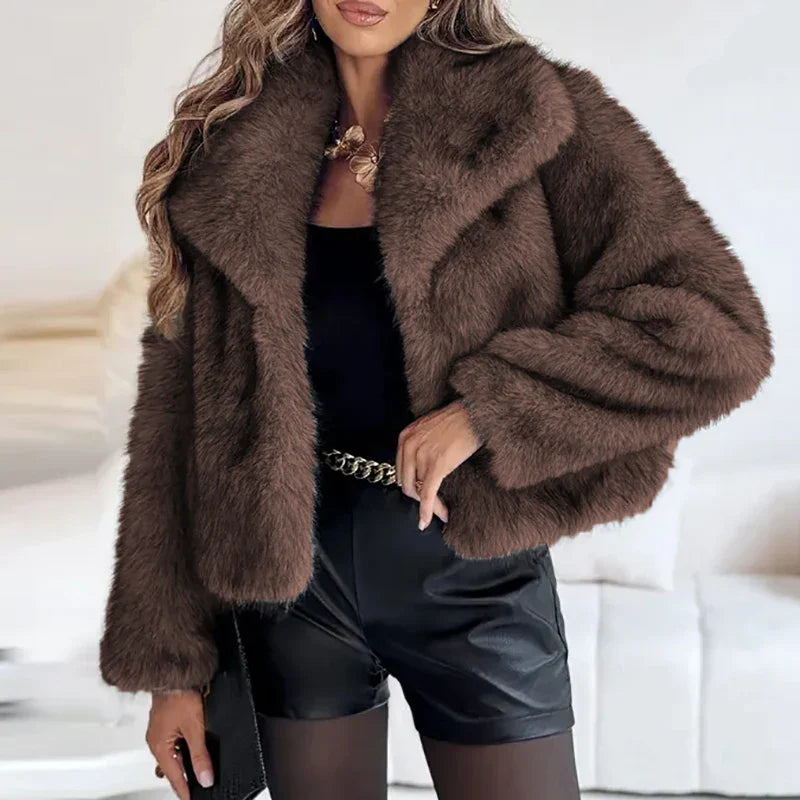 Sabina | Damen Kunstpelzjacke Wintermode