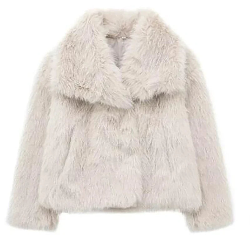 Sabina | Damen Kunstpelzjacke Wintermode