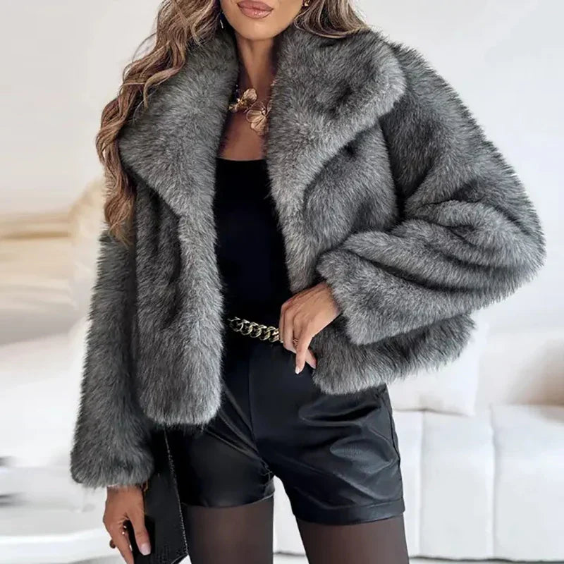 Sabina | Damen Kunstpelzjacke Wintermode