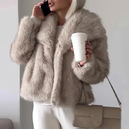 Sabina | Damen Kunstpelzjacke Wintermode