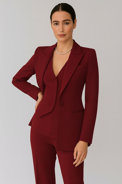 Irina | Damen Dreiteiliges Hosenanzug-Set
