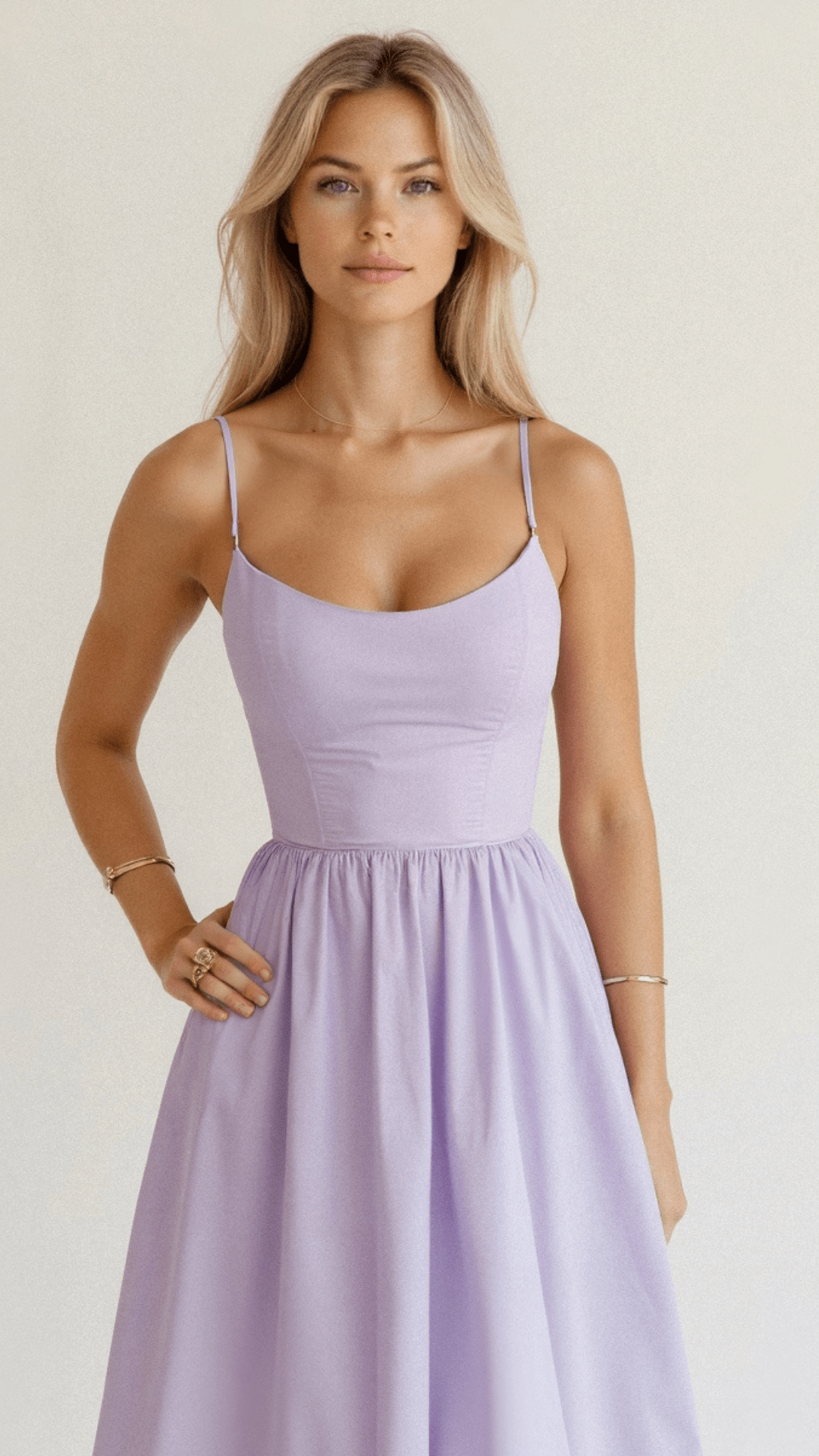 Bettina | Damen A-Linien-Midikleid im Ascot-Stil