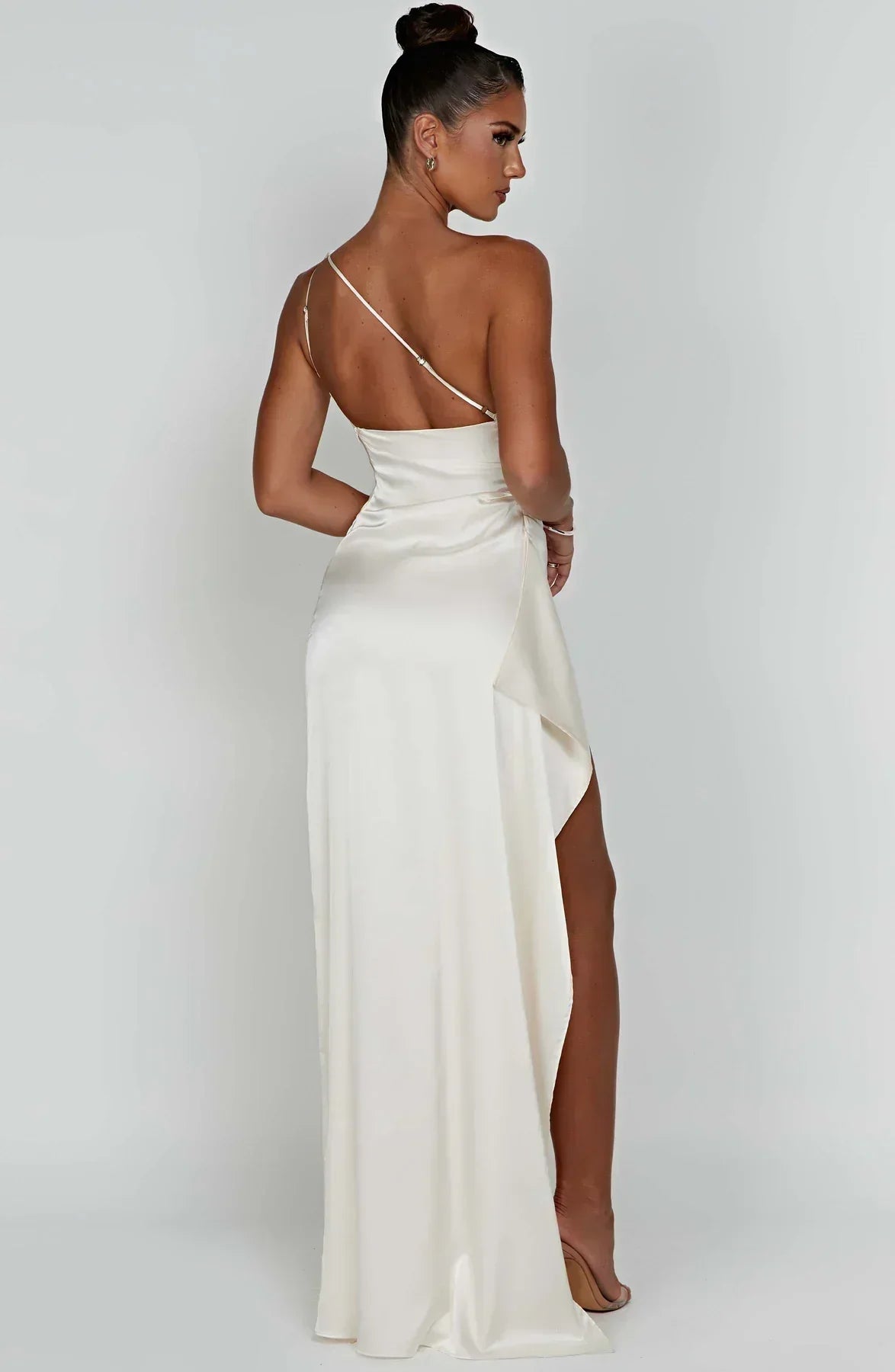 Victoria | Damen Asymmetrisches Abend Maxi Kleid