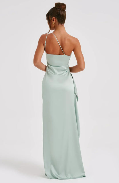 Victoria | Damen Asymmetrisches Abend Maxi Kleid
