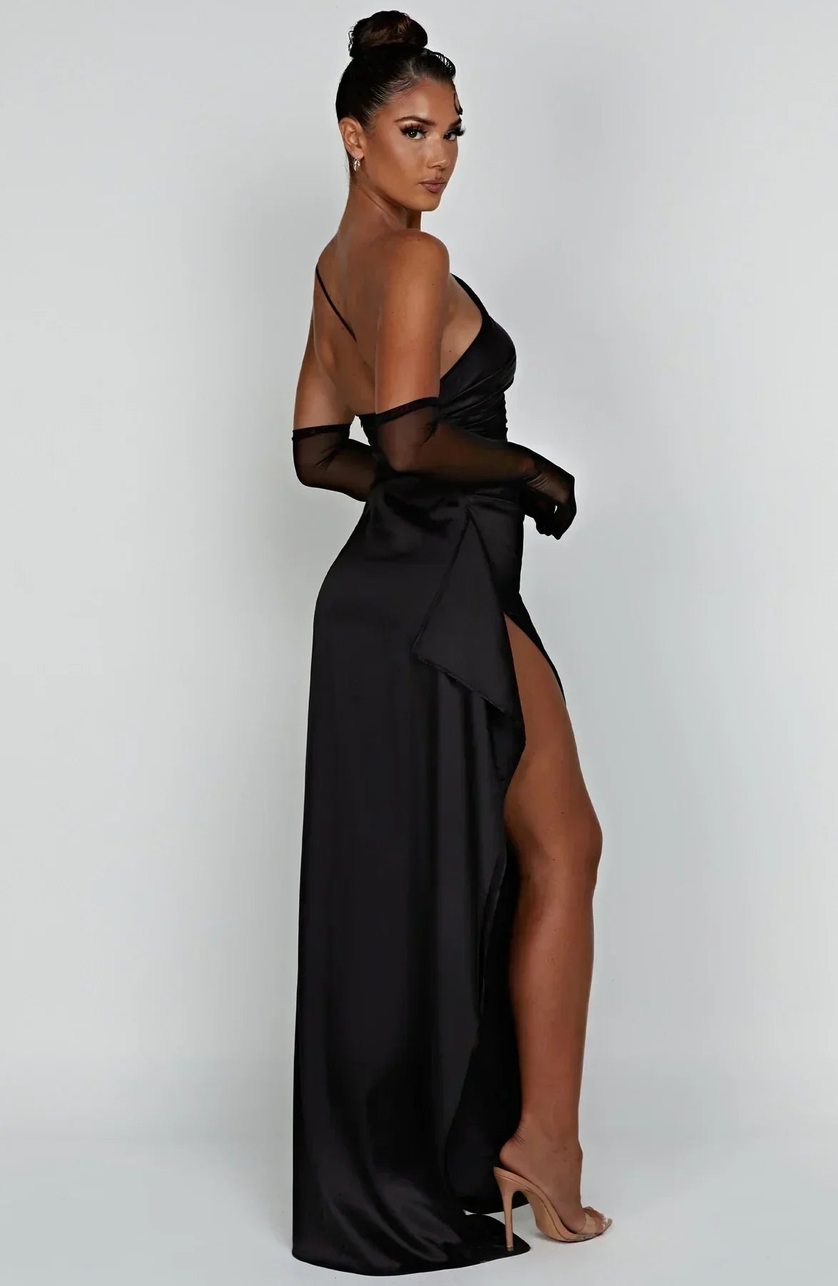 Victoria | Damen Asymmetrisches Abend Maxi Kleid