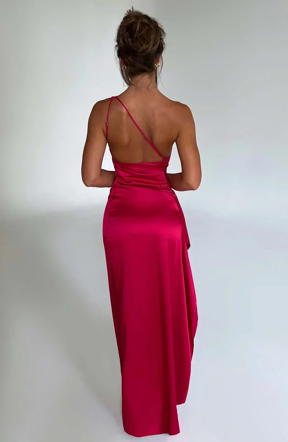 Victoria | Damen Asymmetrisches Abend Maxi Kleid