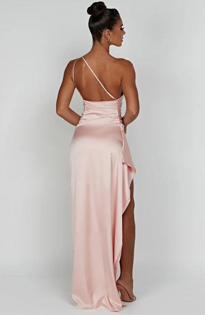 Victoria | Damen Asymmetrisches Abend Maxi Kleid