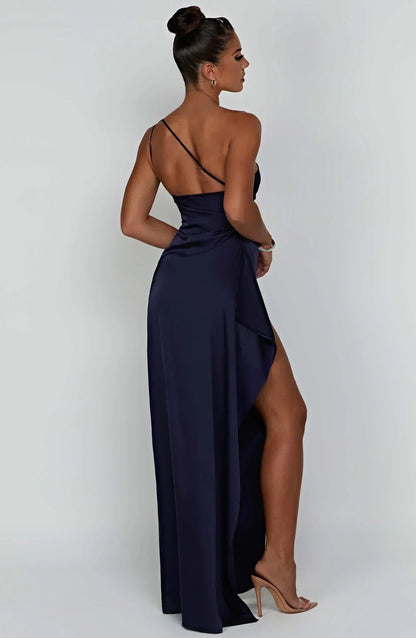 Victoria | Damen Asymmetrisches Abend Maxi Kleid