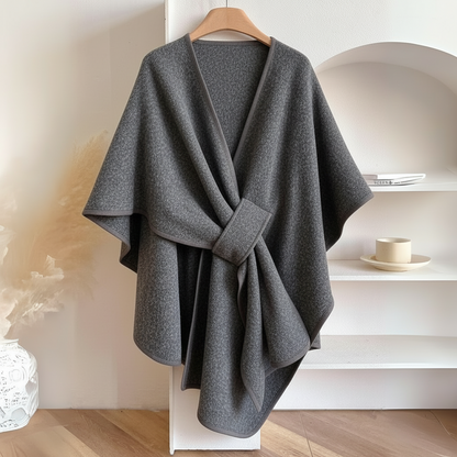 Jana | Damen Drapierte Wickel-Weste mit Taillengürtel