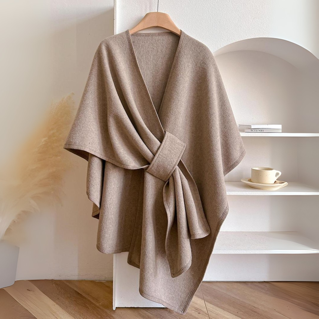 Jana | Damen Drapierte Wickel-Weste mit Taillengürtel
