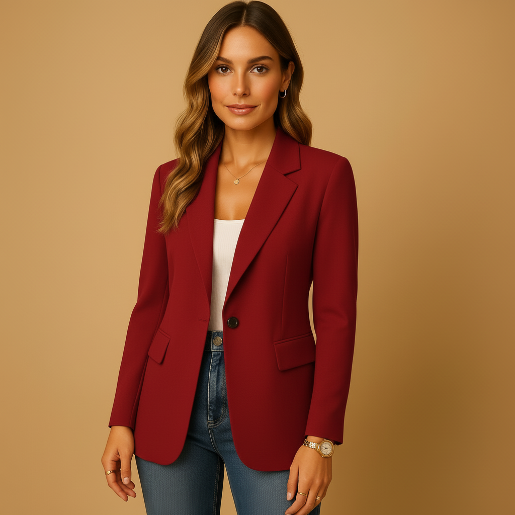 Martina | Damen Taillierter Blazer im Maßgeschneiderten Stil