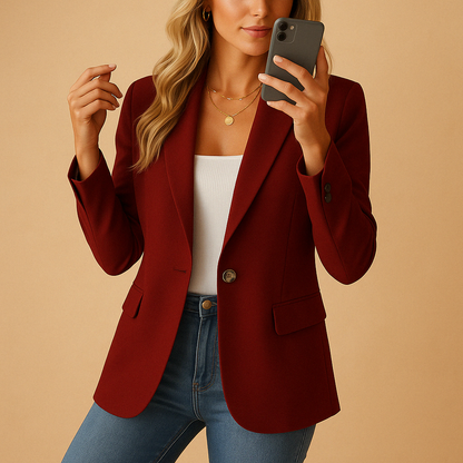Martina | Damen Taillierter Blazer im Maßgeschneiderten Stil