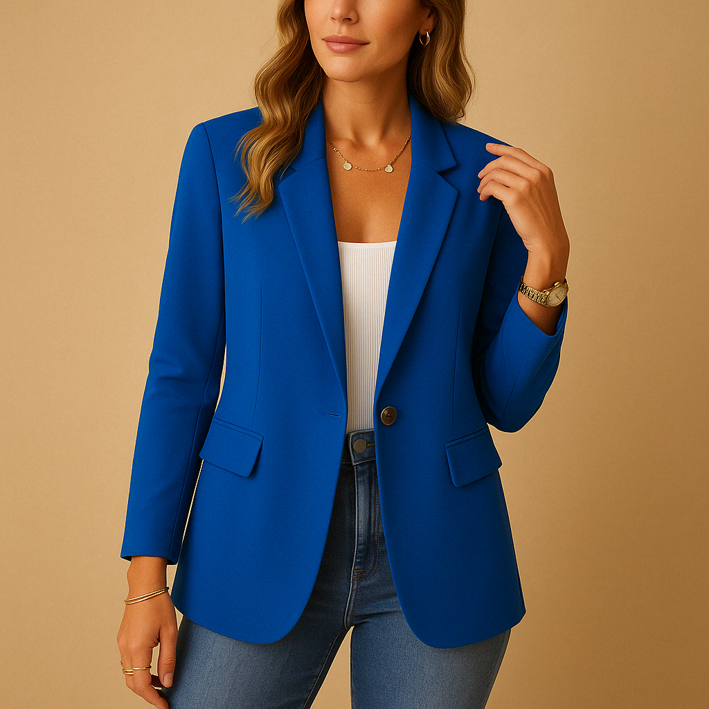 Martina | Damen Taillierter Blazer im Maßgeschneiderten Stil