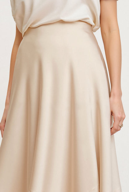Beatrice | Damen Maxirock mit Hoher Taille und Fließender Silhouette