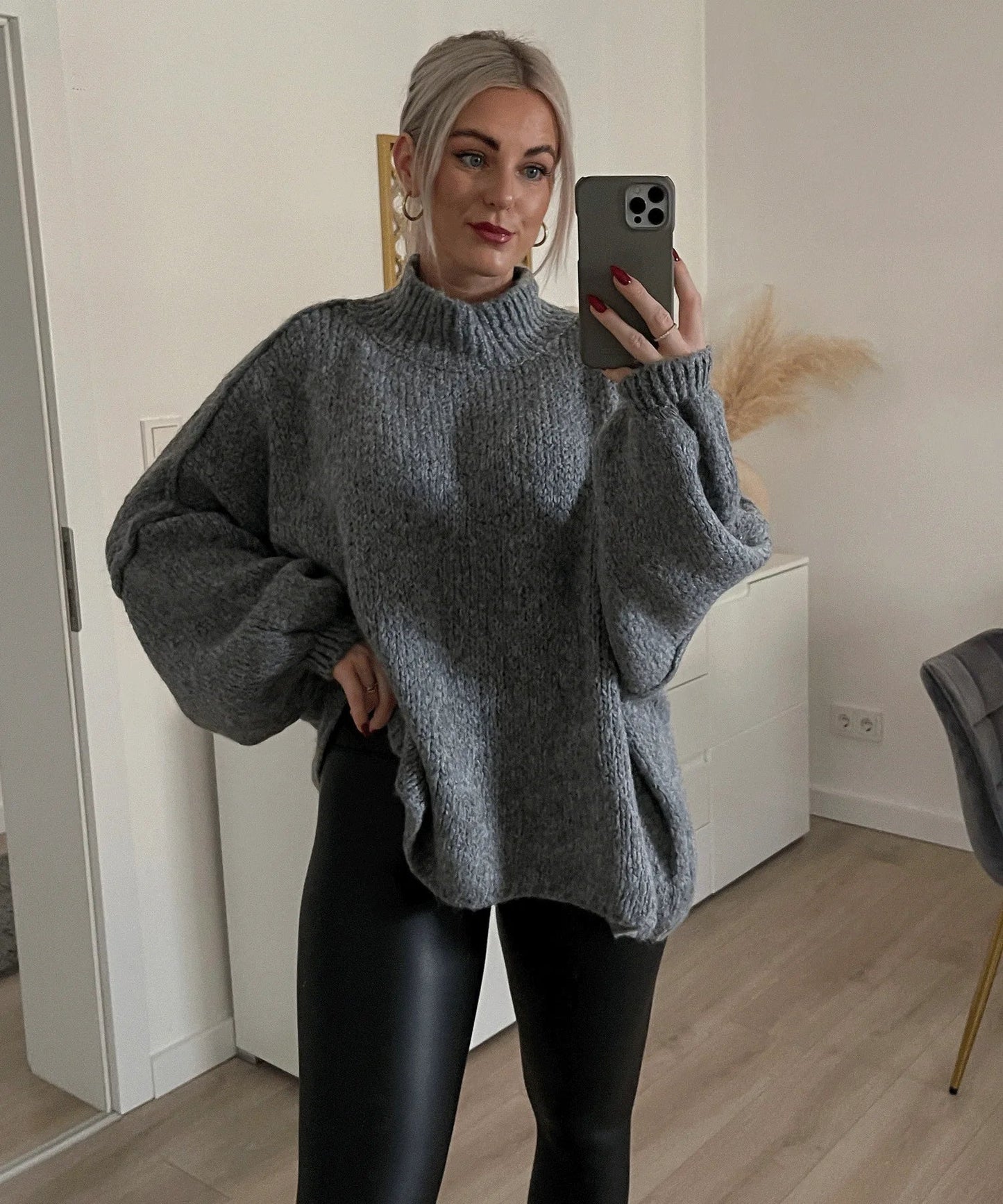 Susanne | Damen Übergroßer Lässiger Locker Geschnittener Pullover