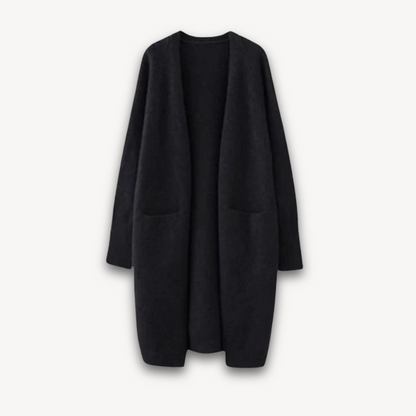 Anja | Damen Frühling Longline Offene Vorderseite Cardigan