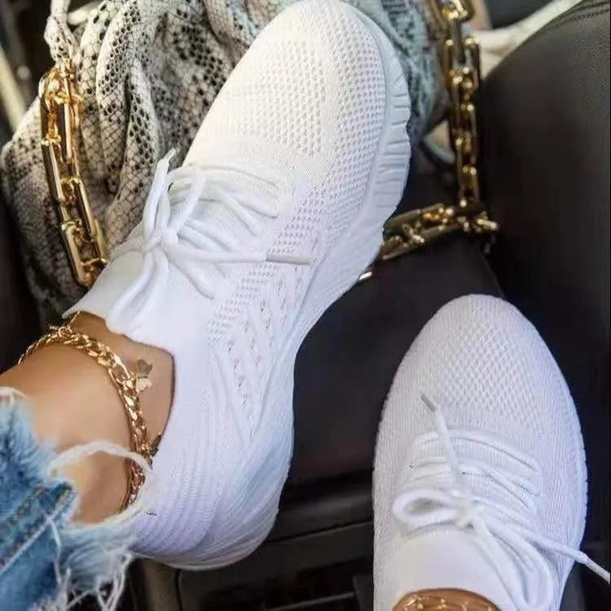 Jacqueline | Damen Streetstyle-Sneaker mit Schnürung