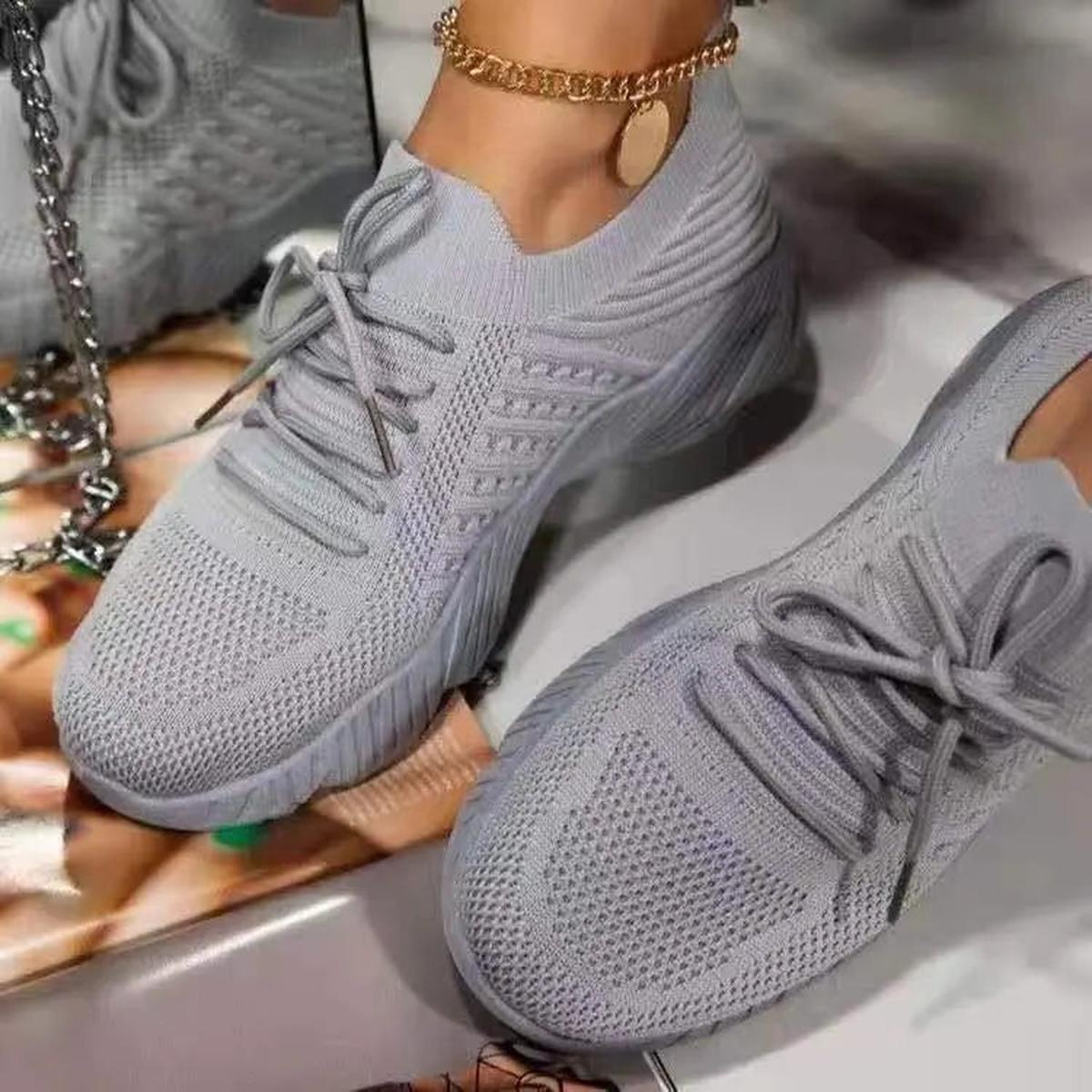 Jacqueline | Damen Streetstyle-Sneaker mit Schnürung