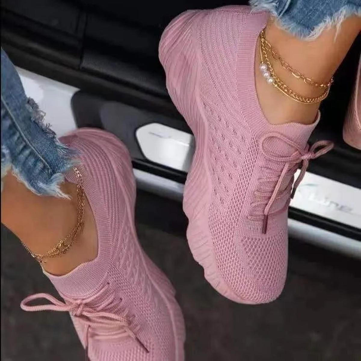 Jacqueline | Damen Streetstyle-Sneaker mit Schnürung