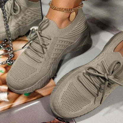 Jacqueline | Damen Streetstyle-Sneaker mit Schnürung
