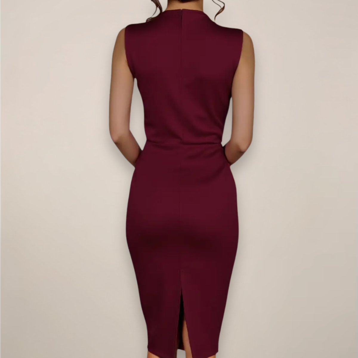 Tamara | Damen Ärmelloses Midi Kleid