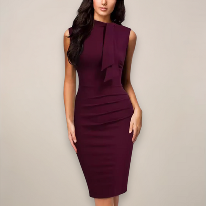 Tamara | Damen Ärmelloses Midi Kleid