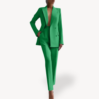 Lilian | Damen Maßgeschneiderter Blazer mit Hose, Zweiteiliges Anzug-Set