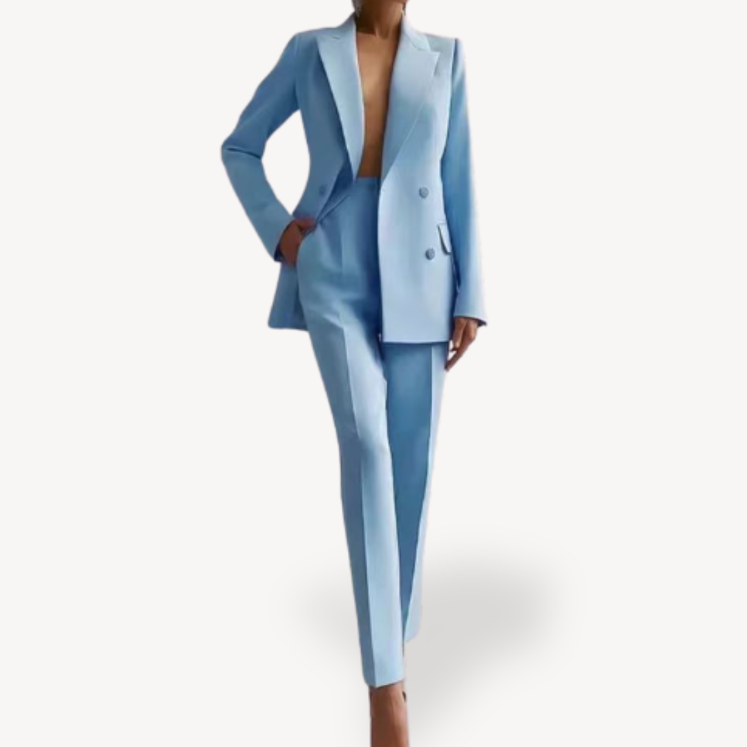 Lilian | Damen Maßgeschneiderter Blazer mit Hose, Zweiteiliges Anzug-Set