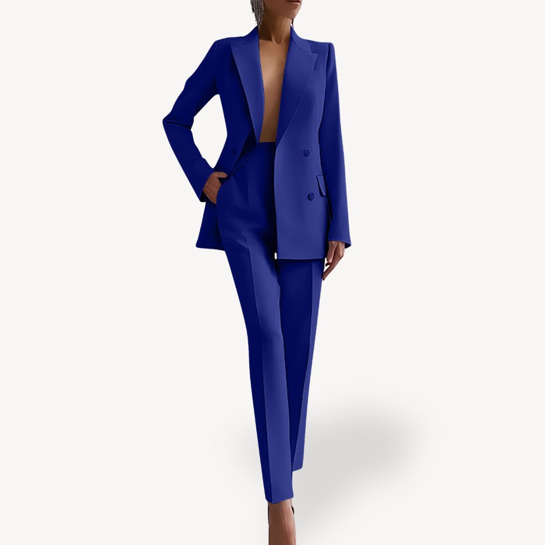 Lilian | Damen Maßgeschneiderter Blazer mit Hose, Zweiteiliges Anzug-Set
