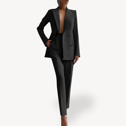 Lilian | Damen Maßgeschneiderter Blazer mit Hose, Zweiteiliges Anzug-Set
