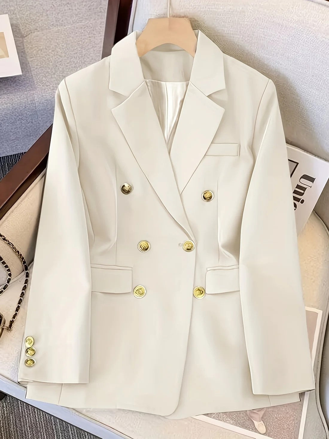 Ursula | Damen Maßgeschneiderte Doppelreihige Blazerjacke